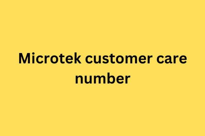 Microtek customer care number